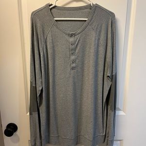 Mens Lululemon Henley long sleeve